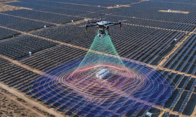 Scanner LiDAR photovoltaïque | Relevé de centrale solaire - scanner lidar photovoltaique