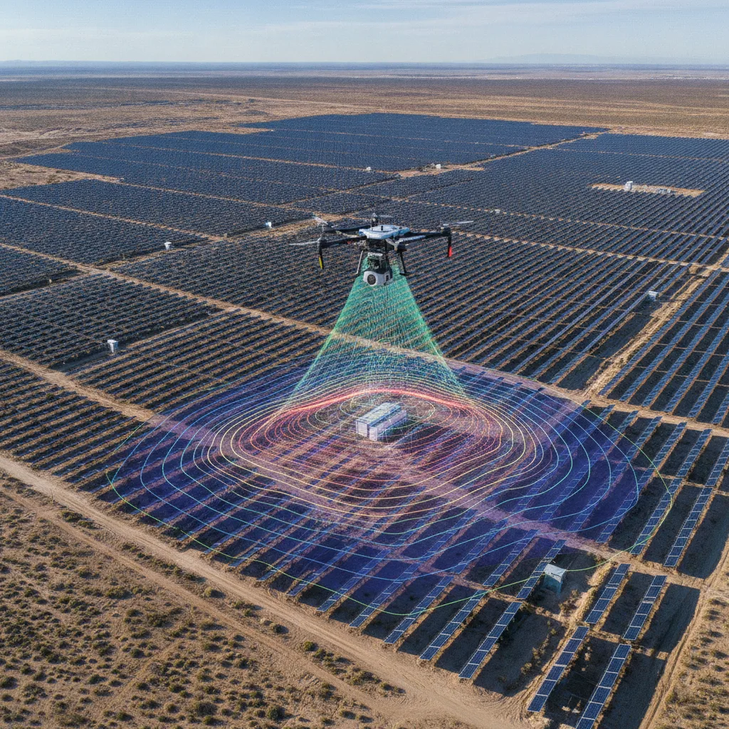 Scanner LiDAR photovoltaïque | Relevé de centrale solaire - scanner lidar photovoltaique
